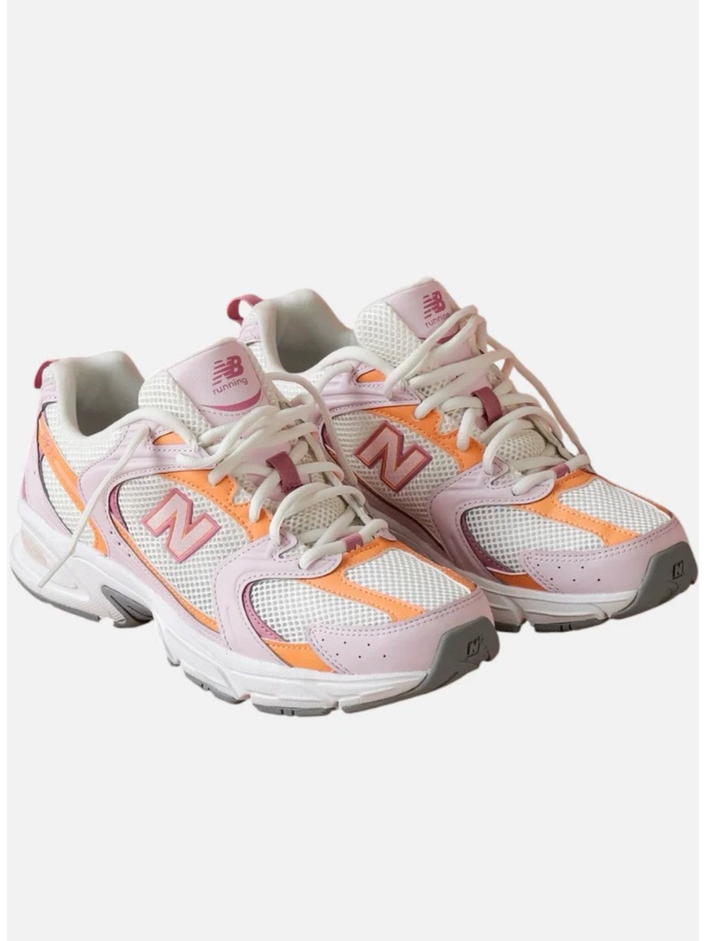 New Balance 530 Pink & Orange (pristine; maybe worn twice) - Picture 2 of 7